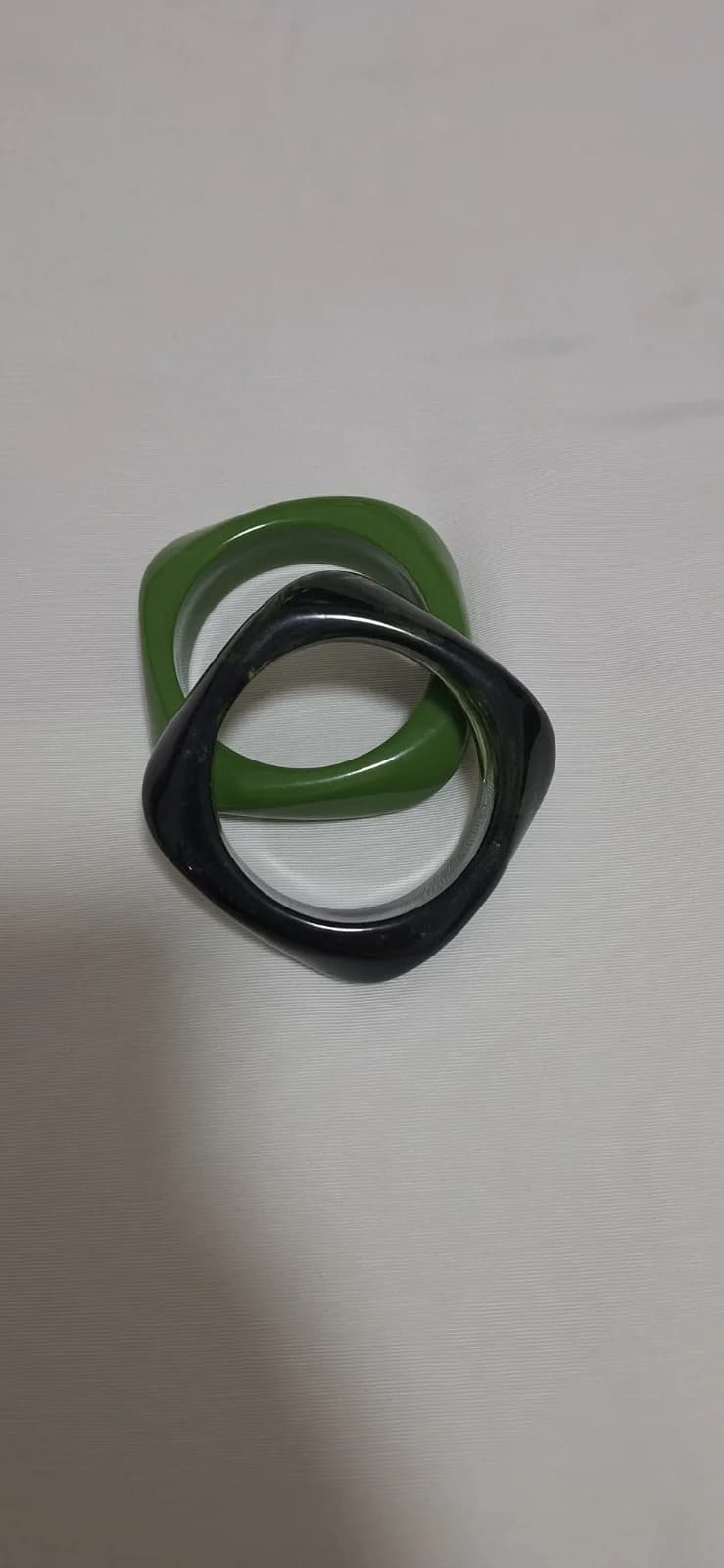Conjunto de Braceletes Verde e Preto